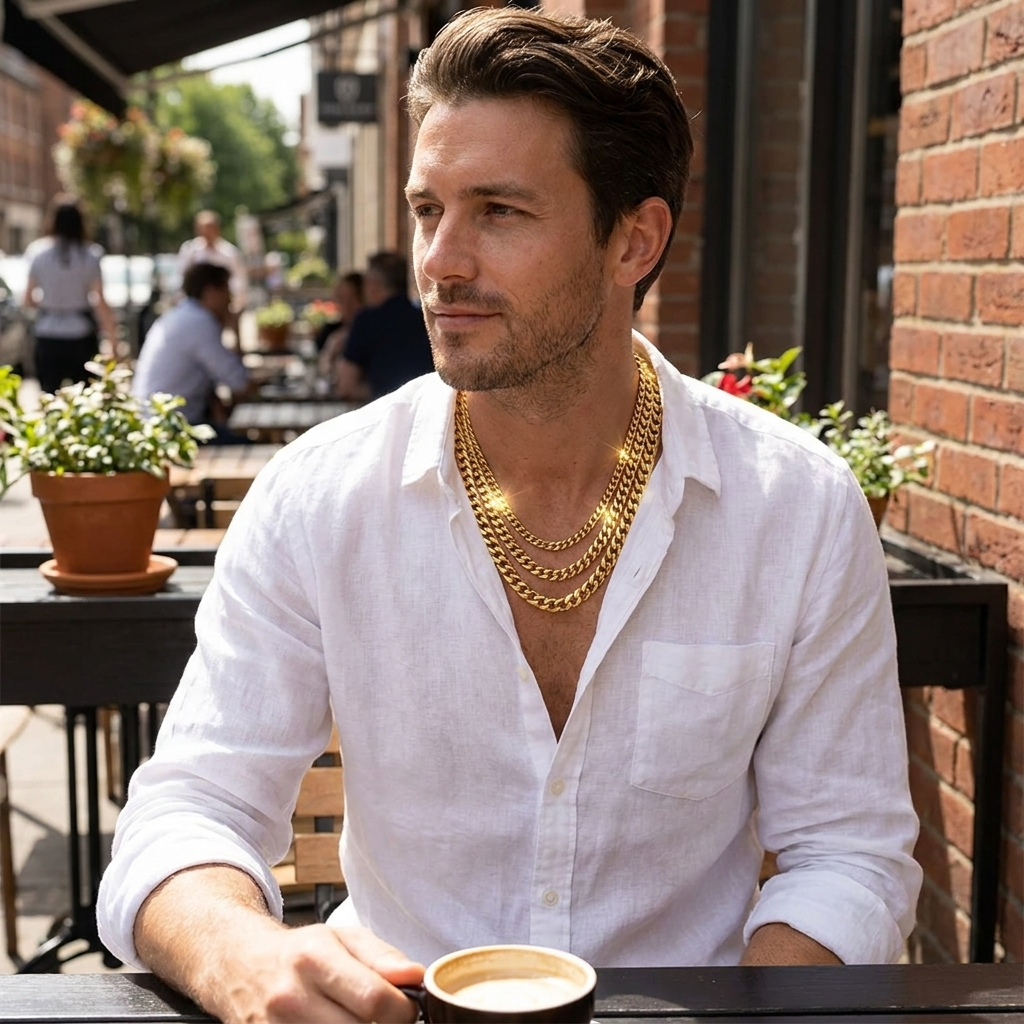 Men's Chain Necklace lifestyle
